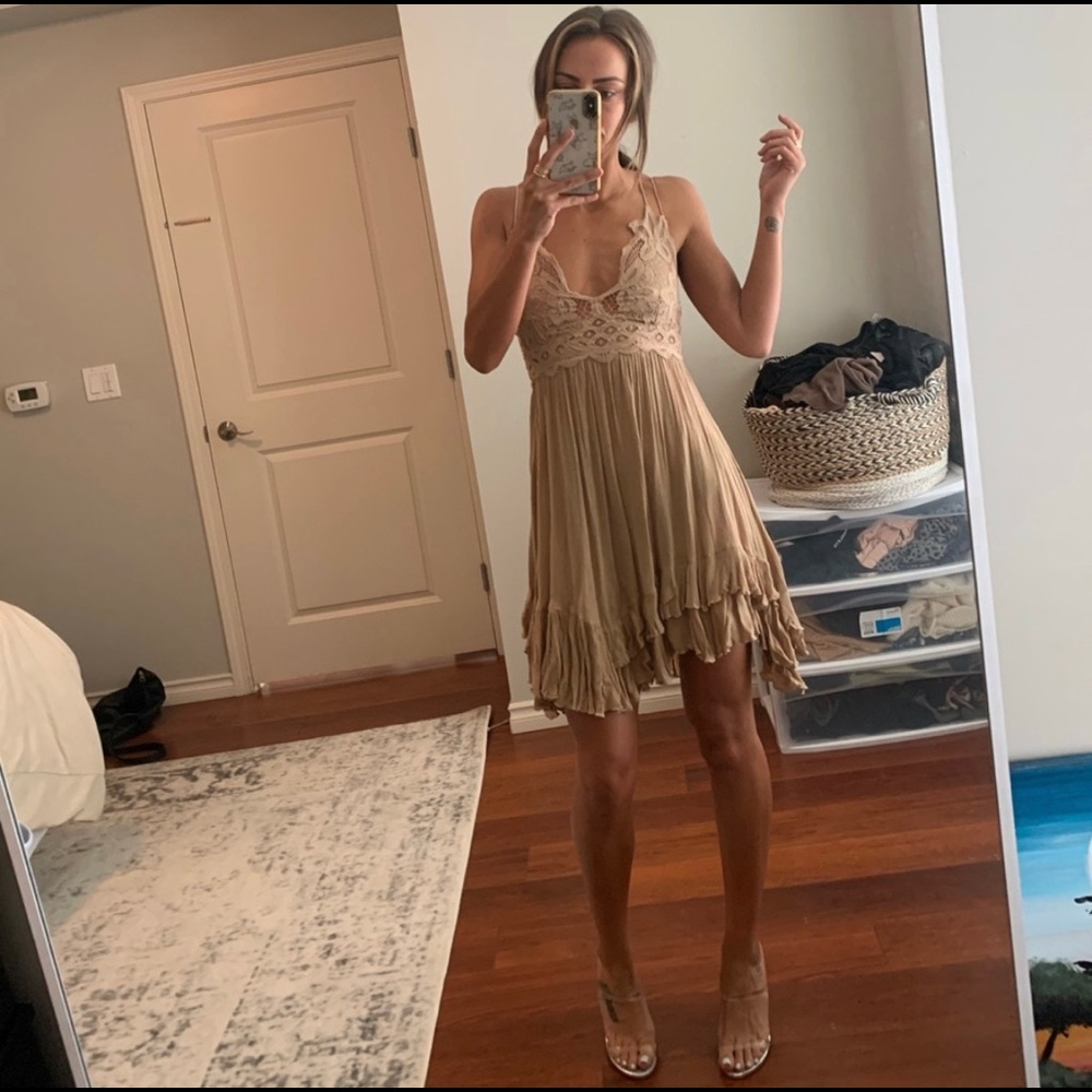 FP Free People Adella Slip Beige XS